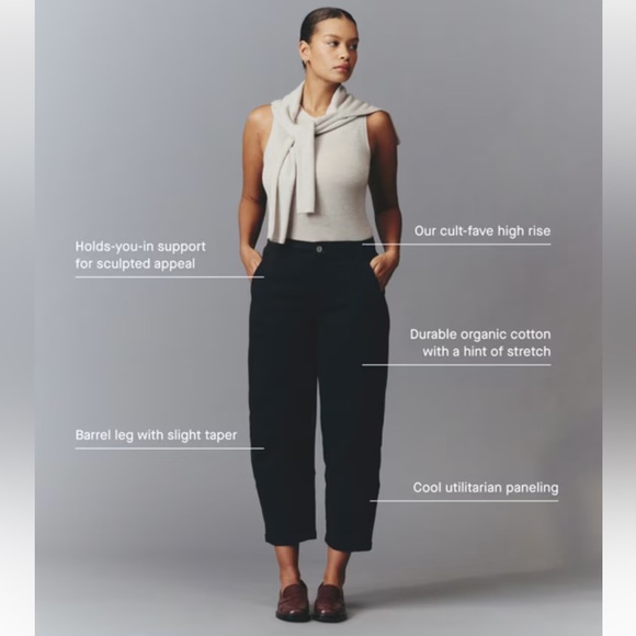 Everlane Pants - Everlane Utility Barrel Pant Black 4L